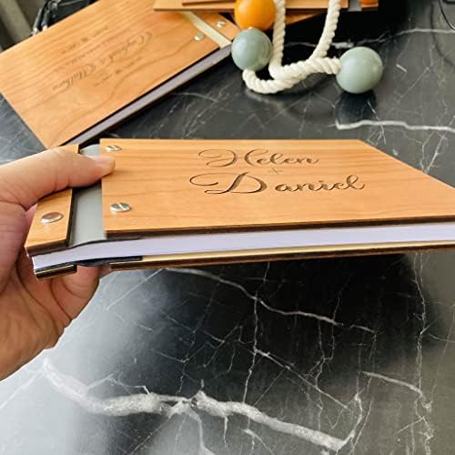 DLVKHKL Персонализиран знак за гости за венчавки за гостински потписи на книги албум за крштевање мариарија декорација