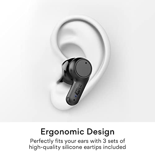 Mee Audio навистина безжичен активна бучава Откажување на слушалките во уво со ергономски дизајн и 5 часа траење на батеријата