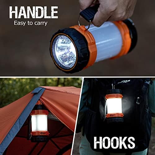 Портал кампување фенер за полнење, преносен LED фенер за фенерче, светло за кампување за прекини на електрична енергија, итни случаи, пешачење