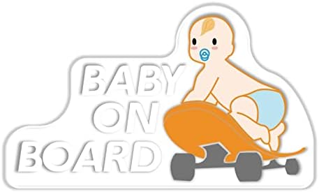 Бебе На Налепница За Автомобили Смешно, Безбедносно Бебе Од 2 пакувања На Налепници за Автомобили, 6х4 Винил Симпатично Бебе На Табла Знак