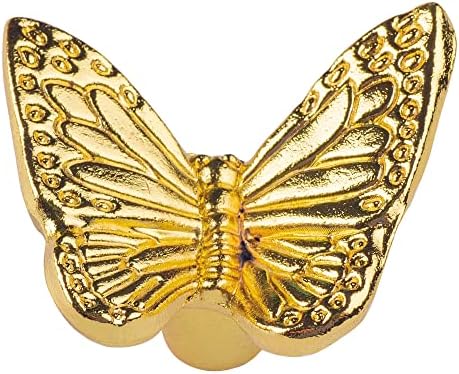 ХУГОЛЕМ 3 Пакет Фиока Во Форма На Пеперутка Повлекува Стилски Копчиња За Кујнски Ормари Детска Соба Копчиња За Фиоки Модерни Златни