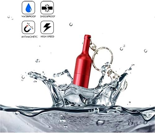 Ecudisk 128 GB USB 3.0 Flash Dright Вино шише со голема брзина на палецот за складирање на податоци