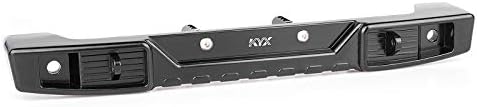 Кикс Расинг ЦПУ, машински алуминиумски легура, заден браник, сет со светла, ги надградува додатоците за делови за 1/10 RC Crawler Car Axial SCX10