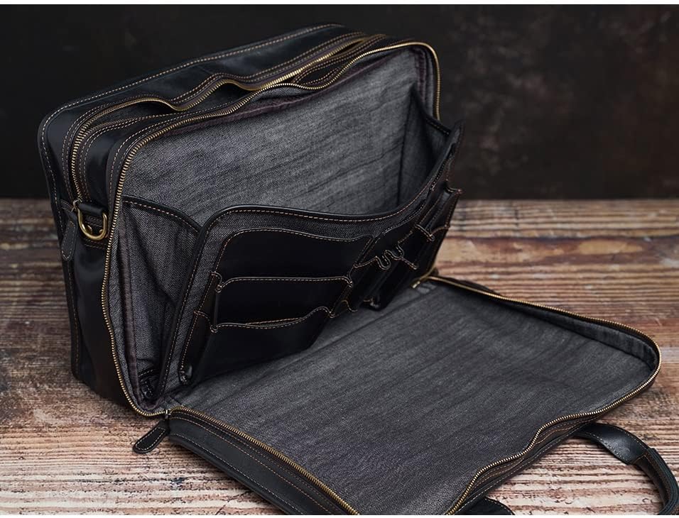 ZLXDP Обична машка чанта за чанти со голема капацитет за патување со голема капацитет за 16 лаптоп