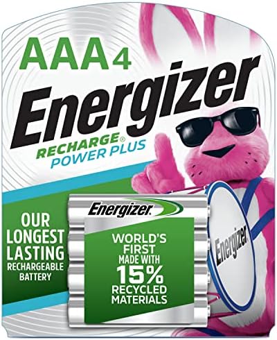 Енергизатор за полнење AAA батерии, надополнување на универзална тројка A Battery пред-наполнета, 8 брои и батерии за полнење AAA, напојување
