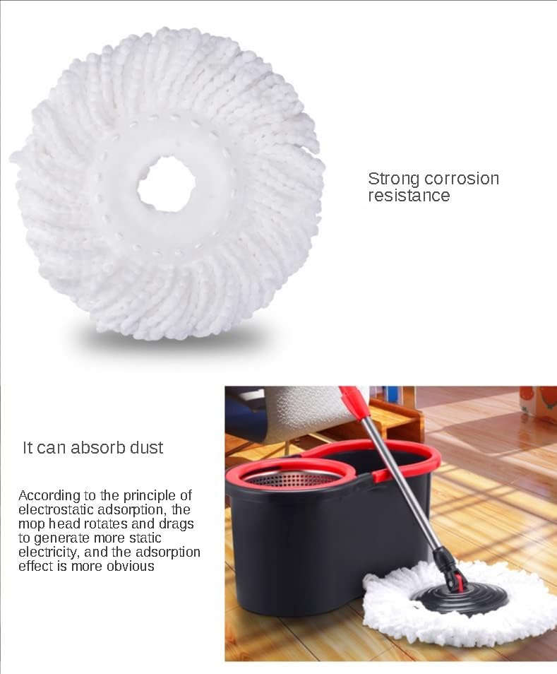 Дуба ротирачки јамки за замена на крпа за вртење за миење на подот, мрзливи прибор Алатки за чистење Алатки за чистење на домаќинства