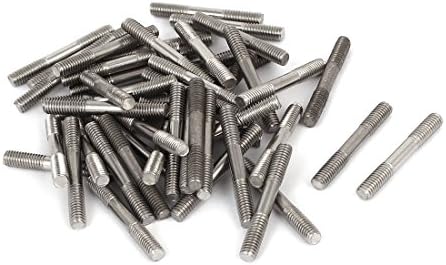 AEXIT M4X30MM 304 нокти, завртки и сврзувачки елементи не'рѓосувачки челик двоен крај навојна завртка за завртки и завртки за завртки