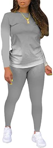 Дваемалиго облека со две парчиња за жени џогер облека за тренерки и џемпери Спортски сетови за спортски пакувања