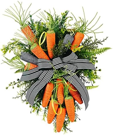 Tfiiexfl моркови Венец забава за украси на венец Фестивал на влезната врата