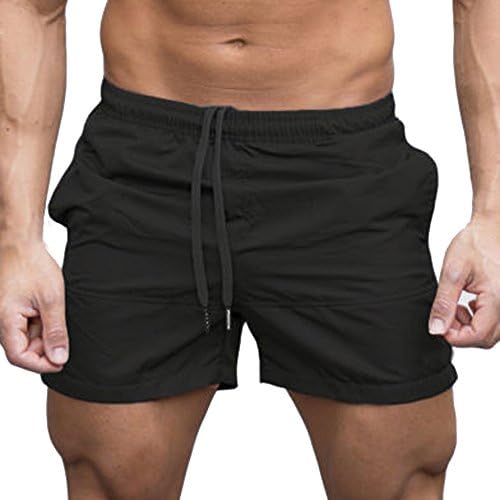 Панталони dbylxmn џогираат еластични шорцеви мажи половината, обични спортски панталони, машки панталони кои трчаат џемпери