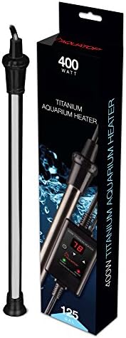 Акватоп 500W титаниум грејач со контролер-целосно потопна за резервоари за риби до 150 галони, 68-92 прилагодлива температура, траен грејач