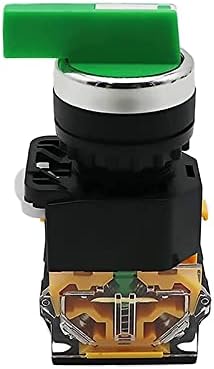 FACDEM 22mm селектор на копчето Ротари прекинувач за заклучување на моментот 2NO 1NO1NC 2 3 Позиција DPST 10A 400V прекинувач за напојување