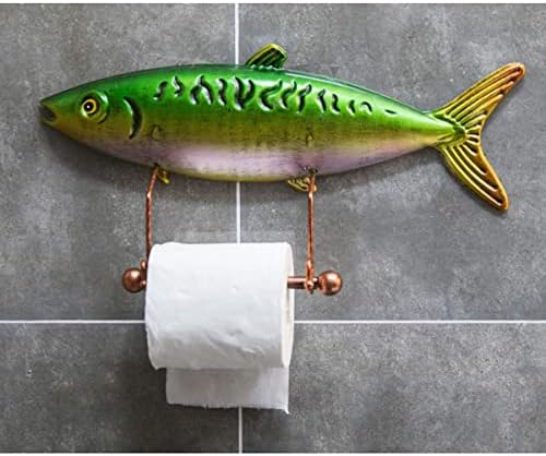 Држач за пешкири за риби за риба, кујнски хартија, решетка за бања за бања, ролна, организатор на држач за хартија, за да стои на табела