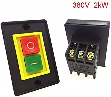 Ankang AC 380V 2kW црвена зелена 2-позитинска I/O Start Stop Push Switch 7.3 x 4,8 x 4