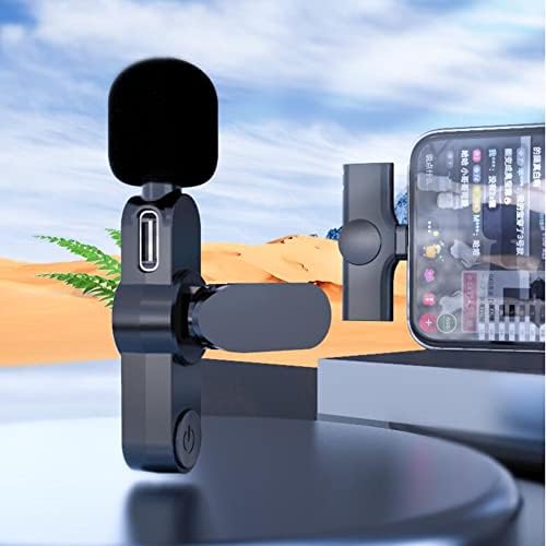 Moudoauer снима мини микрофон безжичен лавалиер микрофон аудио видео за додаток за Android Type-C