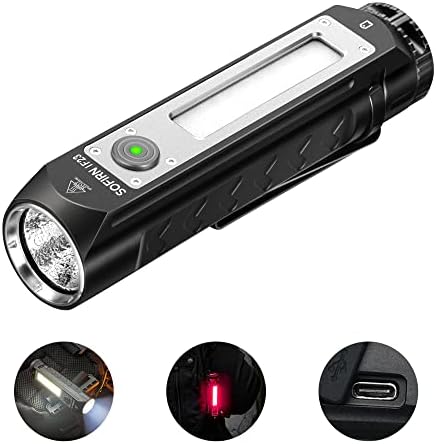EDC Flashlight Flashlight, Sofirn IF23 Pocket Flerslight 4000 високи лумени со странична светлина RGB, супер светла водоотпорна водоотпорна