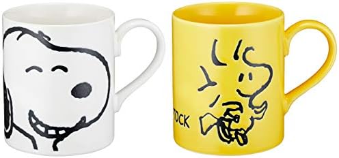 Snoopy Face 629700 Pair Mugs Set, Snoopy & Woodstock