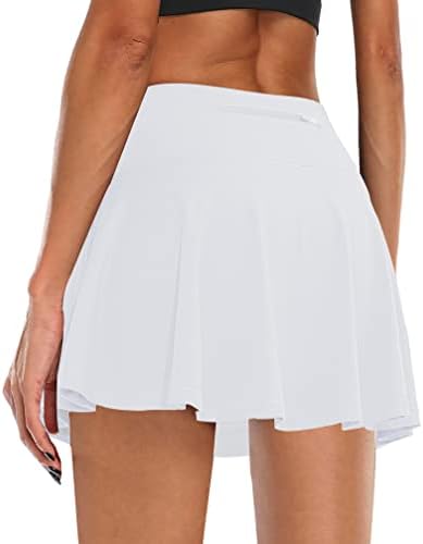 Jhsnjnrенски тениски тенис здолниште со високи атлетски голф со џебови со џебови мини плетети здолништа