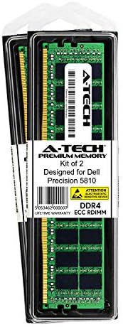 A -Tech 64 GB комплет за Dell Precision 5810 - DDR4 PC4-21300 2666MHz ECC регистриран RDIMM 2RX4 - сервер меморија Рам еквивалентно на