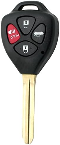 Нов далечински управувач со клуч за клучеви за клучеви, FOB, вклопување за Toyota Camry Avalon Corolla Matrix Rav4 Venza Yaris 4