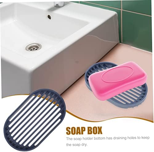 Doitool 8 парчиња сапун кутија кујна сапун сапун сапун сапун држач за сапун само одводнување сапун сапун tpe бања сапун сапун