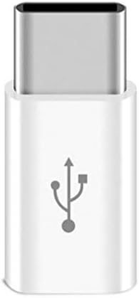 Адаптер за мобилни телефони SBSNH микро USB до USB C адаптер, конвертор на кабел за полнење со бело, адаптер USB тип Ц