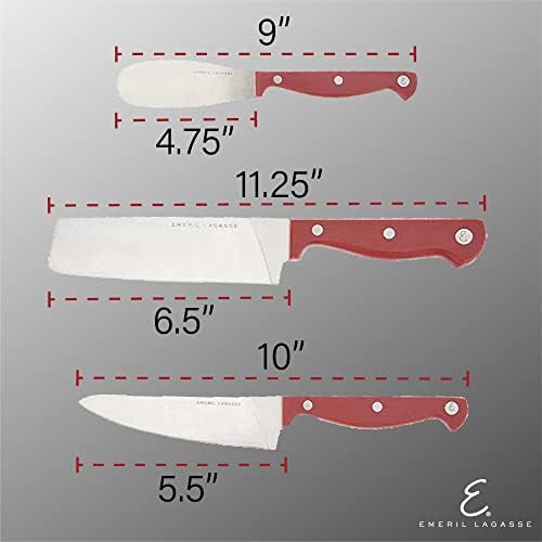 Емерил 3-Парче Специјалитет Прибор За Јадење Кујна Нож Во Собата