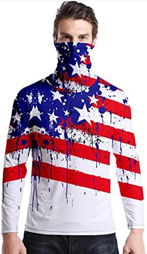 Bmisegm летни кошули на плажа за мажи мажјак кошула 1776 Ден на независност Графички долг ракав краток ракав долг памук Т.