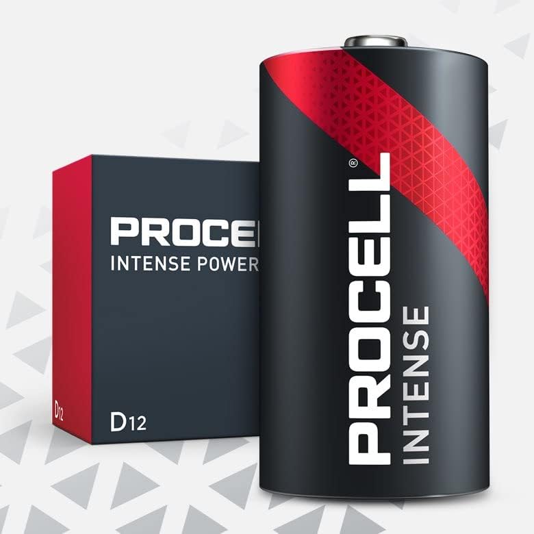 Procell Алкална Интензивна Моќност D, 1.5 V Батерии Пакет од 12