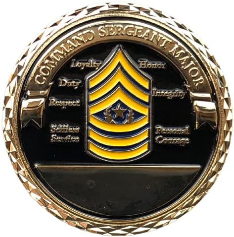 Команда на армијата на Соединетите држави наредник на мајор CSM Rank Soldier For Life Challenge Coin
