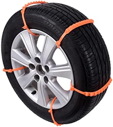 Besportble автомобили гуми за гуми за гуми Снежни ланци на гуми поставени флексибилни најлон анти-лизгачки гуми за итни случаи, снежен ланец за