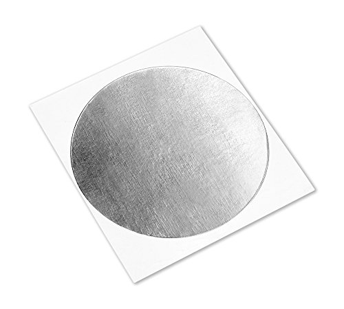 3М 1183 Сребрена калај -позлатена лента за бакарна фолија - 0,813 инчи. Кругови со дијаметар, спроводлива акрилна леплива лента за