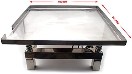 Табела за вибрации на вибрации од 50x50см од не'рѓосувачки челик, бетонска вибрирачка табела за вибрации за тестирање на вибрации