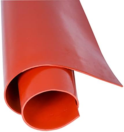500x500mm црвен силиконски гумен лист гума плоча Мат со висока отпорност на температура 1мм 2мм 3мм 4мм 5мм силикон гума душек