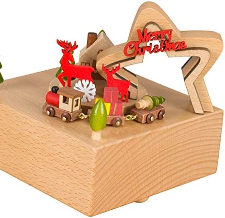 MXIAOXIA CARUSELL Музички кутии Дрвени музички кутии занаети Ретро роденденски подарок гроздобер домашна декорација бука музичка кутија