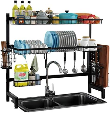 Мијалници Dmuniz, решетката за одвод, решетката за сушење на садови, 2 нивоа кујнски садови за садови за бања, организатор на одвод/85