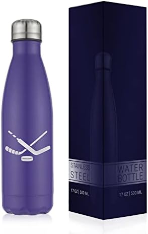 Бенг уредно облека за спортска вода шише со вода - хокеј - метални шишиња од метал од не'рѓосувачки челик - БПА БЕСПЛАТНО - Истекување