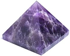 Кварц Кристал пирамида врежана чакра заздравување кристал реики камен скапоцен камен пирамида за заштита и позитивна енергија