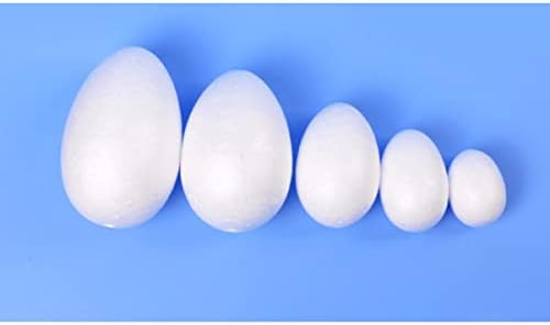 Aboofan 100 парчиња DIY CM правејќи мешани материјали занаети со јајца за занаети за забави за украсување пена украси бели топки рунди форми