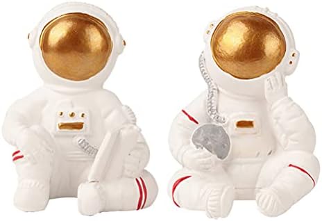 Toyvian Keychain куки симпатична моќност приклучок за кука за астронаут вселенски фигурински wallиден декор Организатор за домашна градина градина
