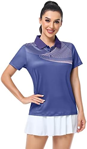 Igенски кошули за голф Igeekwell, кратки ракави, со влага за влага за голф, дама голф облека за пенис спортска маица…