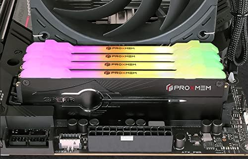 ProxMem Spear DDR5 RAM RGB 32GB 6800MT/S 1.35V CL38-42-42 288 PIN DESKTOP MEMORY-BLACK | AMD EXPO | Intel XMP |