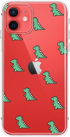 Fancycycase iPhone 11 Case -Funny Dinosaur Design Cute Cartoon Animal Model Flexible TPU заштитен јасен случај компатибилен со iPhone 11