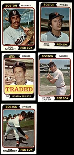 1974 Топпс Бостон Ред Сокс во близина на екипата сет Бостон Ред Сокс екс Ред Сокс