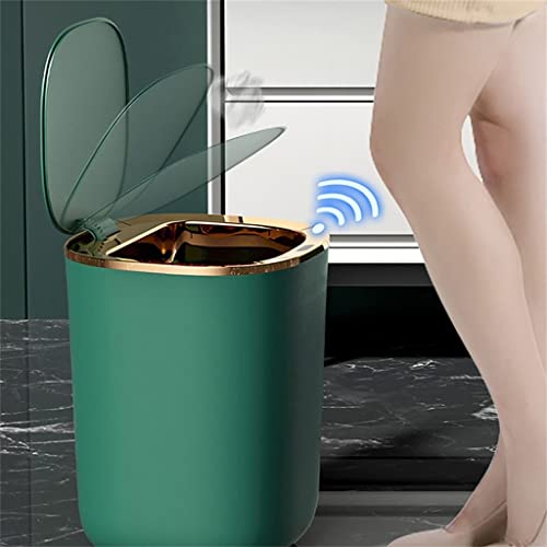 UXZDX 12l Паметен Сензор Корпа За Отпадоци Кујна Бања Тоалет Ѓубре Може Автоматски Индукција Водоотпорен Канта Со Капак