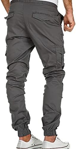 Xiaxogool машки атлетски панталони, модни карго панталони атлетски џогери панталони чино панталони мулти џебови џебови џемпери