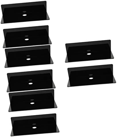 Cabидна полица Cabilock 8 компјутери што висат живеење за живеење црна измет монтиран приказ на ноктите, декоративни кујнски решетки за