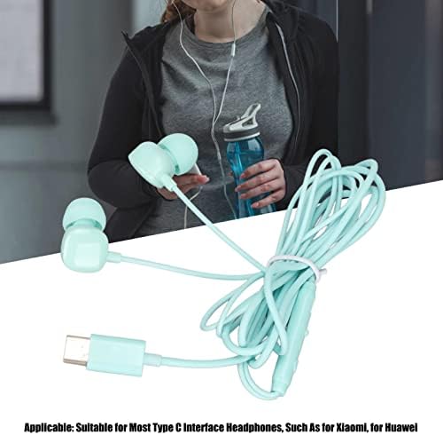 Слушалки за USB C слушалки за паметни мобилни телефони стерео слушалки од типот Ц слушалки Намалување на бучава жичана слушалка со слушалки