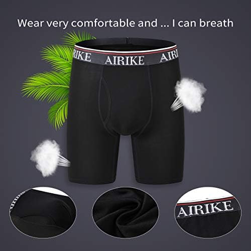 Ajezmax Mens Boxer Brows Brists Big и Thall Underwear Soft Bamboo Puinters