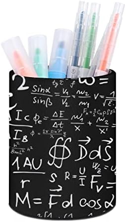 Математички формули наука ПУ кожени моливи за моливи на тркалезно Пен -сад за контејнери Организатор за канцеларија за канцелариски